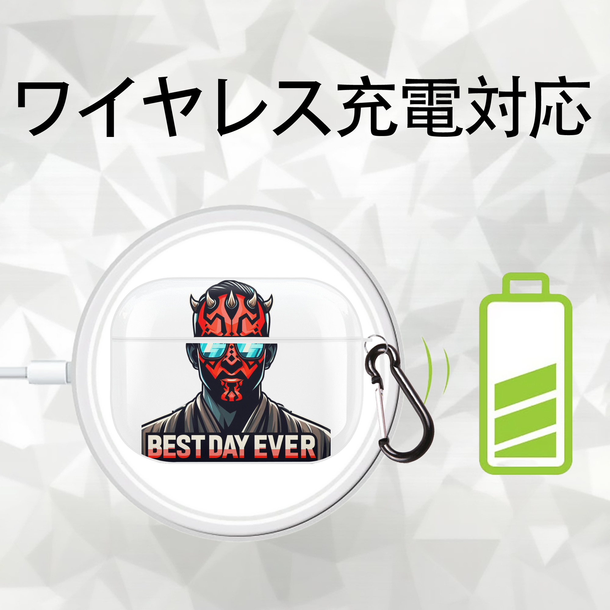 スター・ウォーズ Star Wars 【AirPods Pro用】ハードシェル保護ケース 耐衝撃・防指紋・カラビナ付き商品仕様