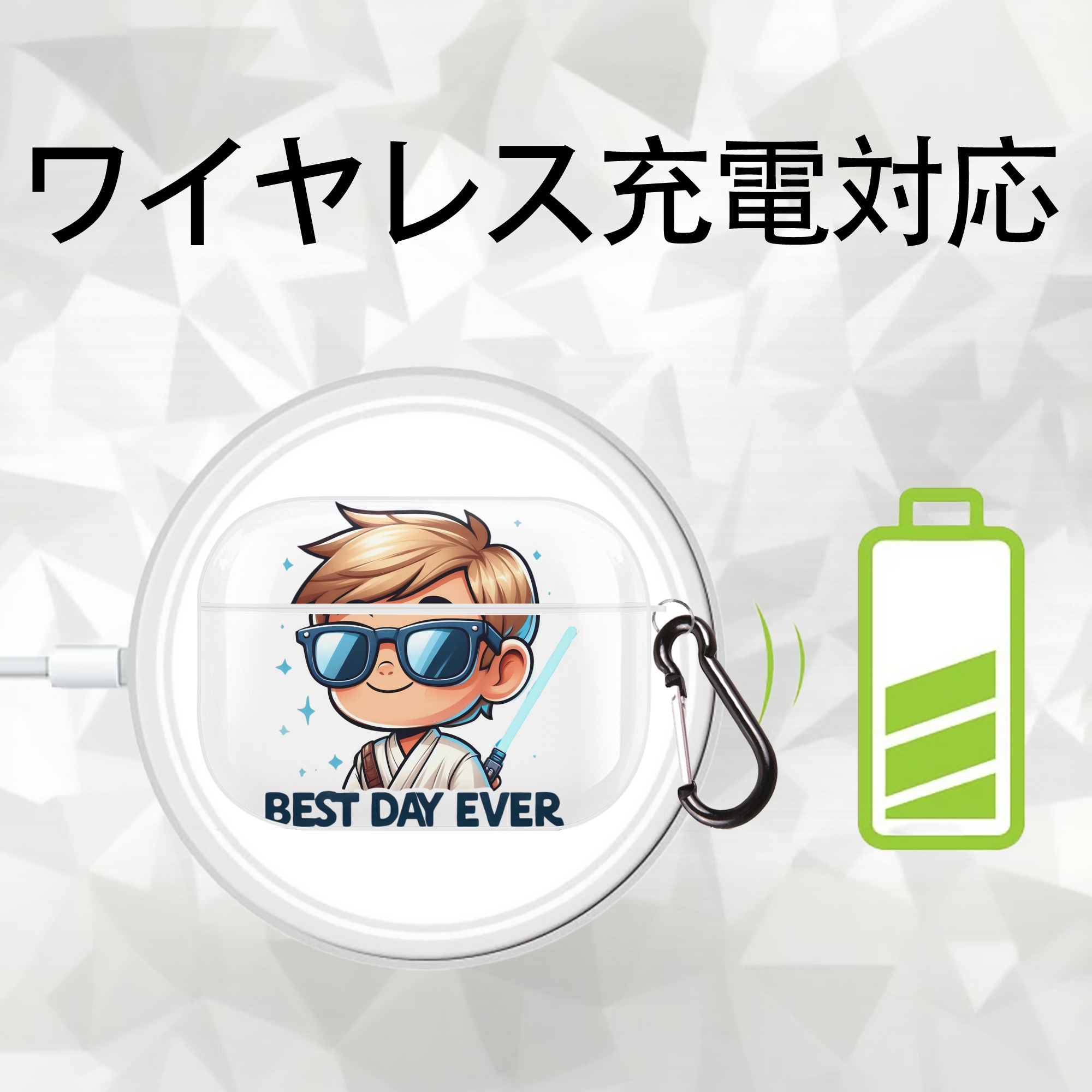 スター・ウォーズ Star Wars 【AirPods Pro用】ハードシェル保護ケース 耐衝撃・防指紋・カラビナ付き商品仕様
