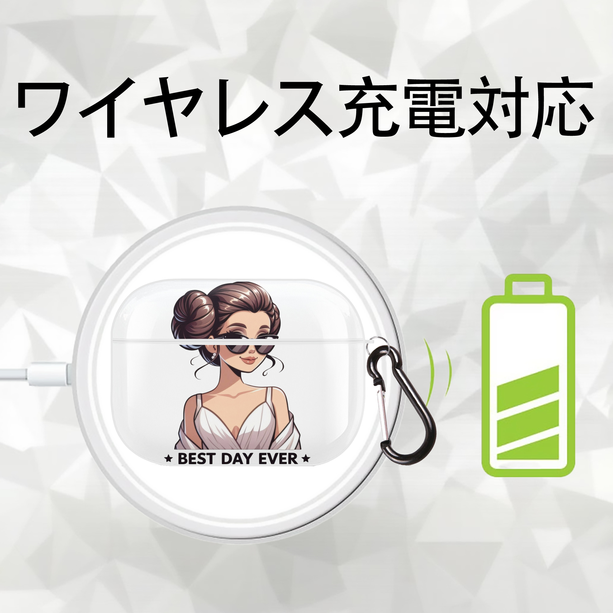 スター・ウォーズ Star Wars 【AirPods Pro用】ハードシェル保護ケース 耐衝撃・防指紋・カラビナ付き商品仕様