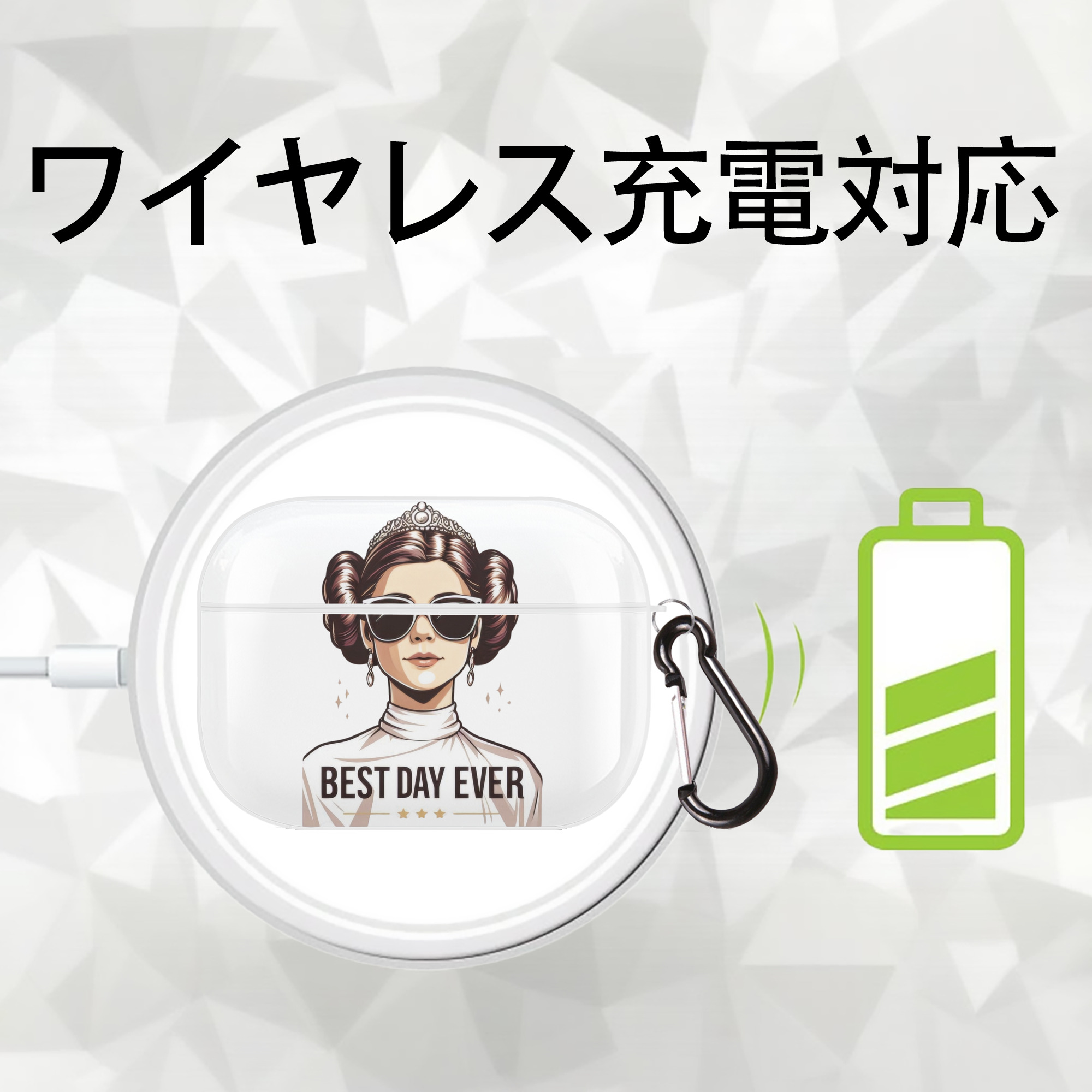 スター・ウォーズ Star Wars 【AirPods Pro用】ハードシェル保護ケース 耐衝撃・防指紋・カラビナ付き商品仕様