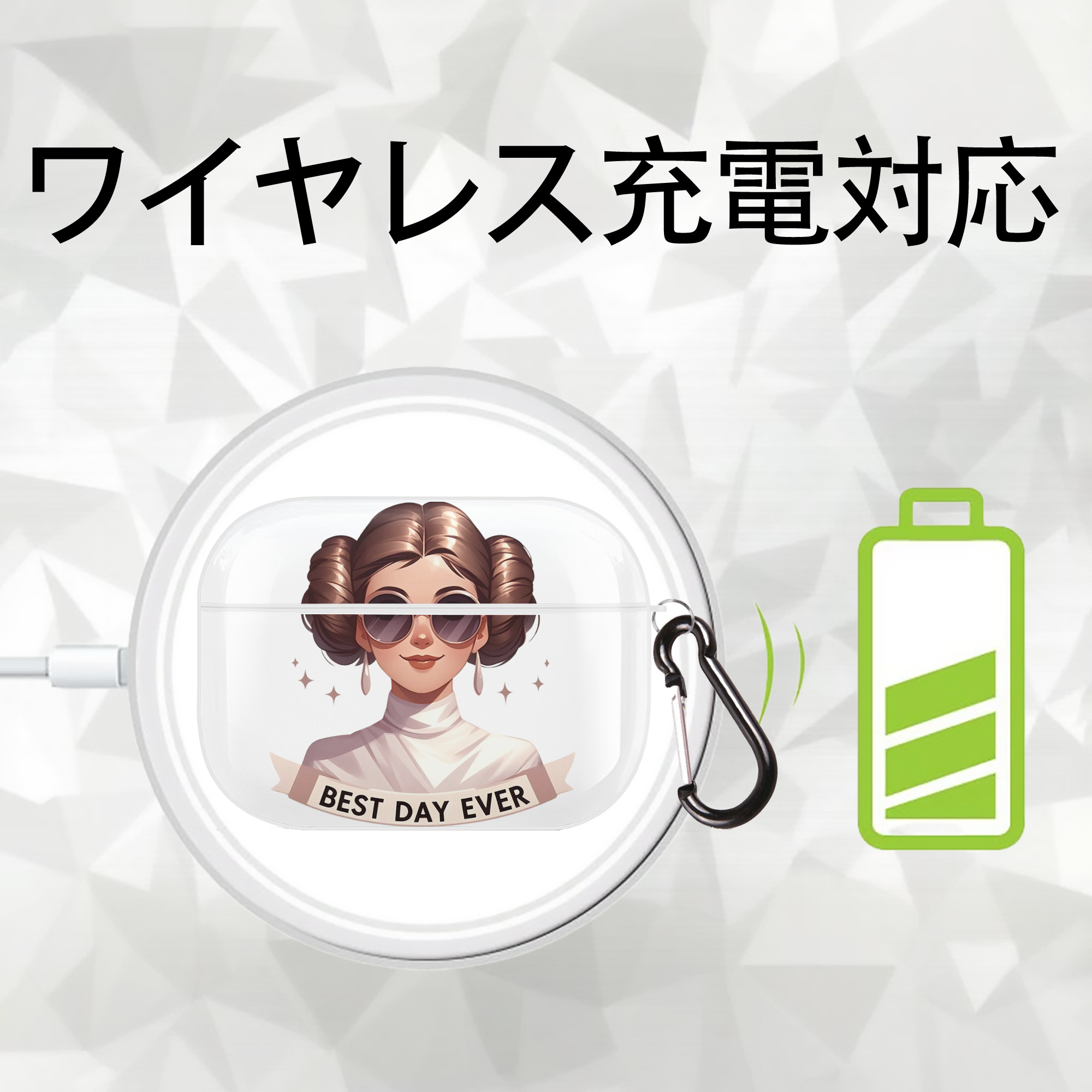 スター・ウォーズ Star Wars 【AirPods Pro用】ハードシェル保護ケース 耐衝撃・防指紋・カラビナ付き商品仕様
