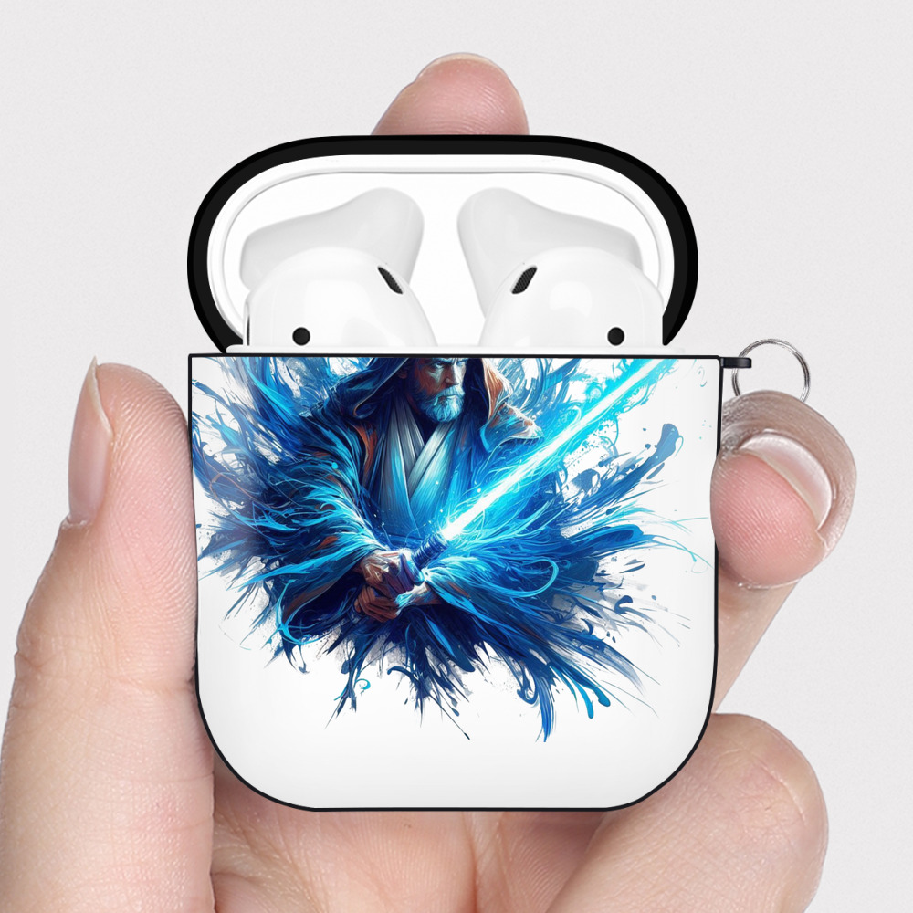 （画像用） スター・ウォーズ Star Wars AirPods 第2世代保護ケース ハードシェル ブラック 耐衝撃・防指紋・カラビナ付き