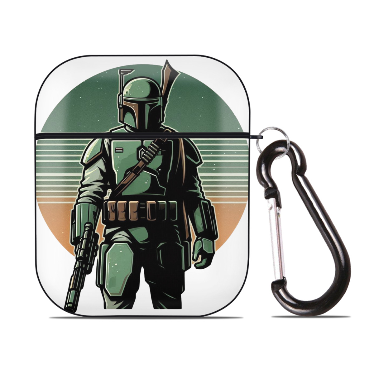 （画像用） スター・ウォーズ Star Wars AirPods 第2世代保護ケース ハードシェル ブラック 耐衝撃・防指紋・カラビナ付き