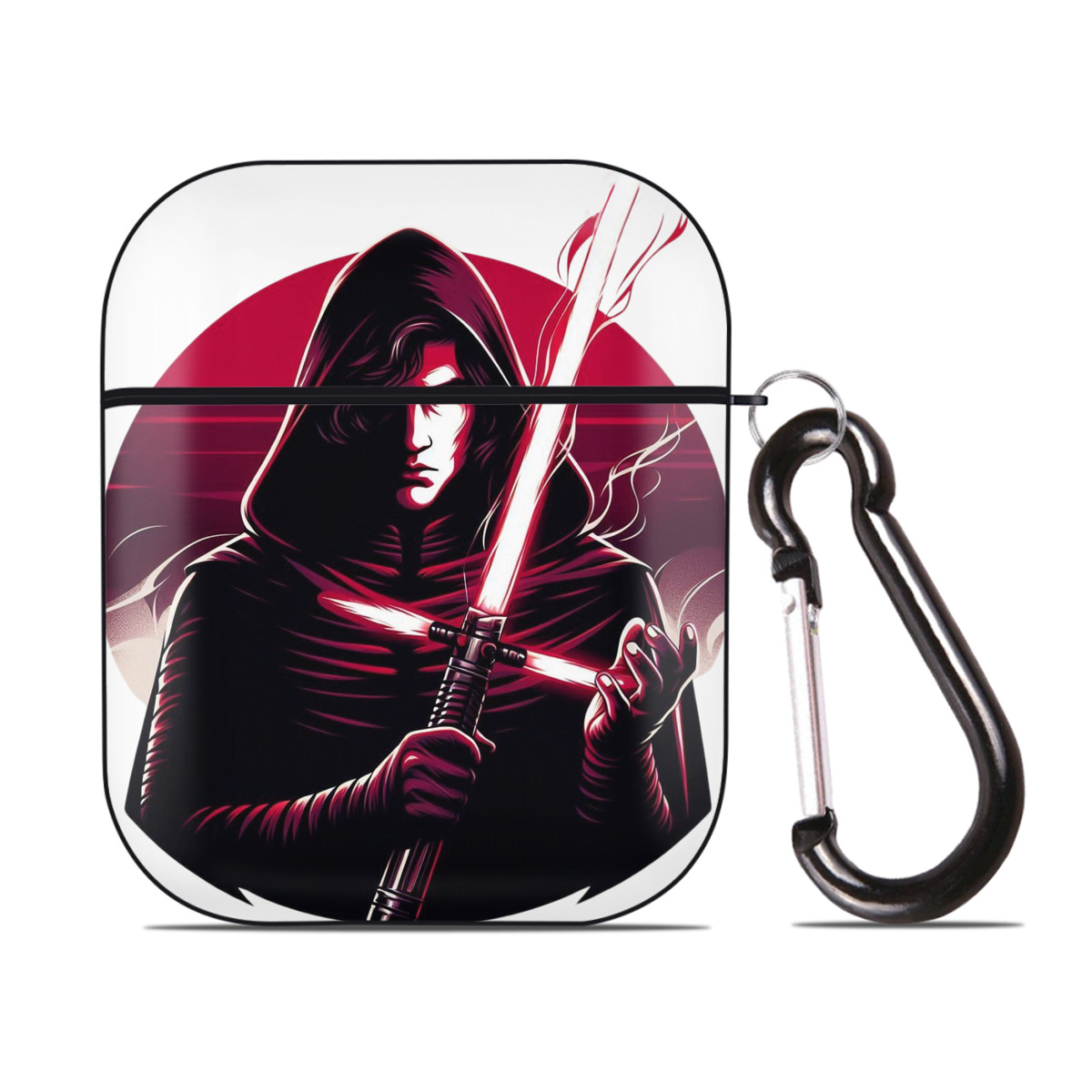 （画像用） スター・ウォーズ Star Wars AirPods 第2世代保護ケース ハードシェル ブラック 耐衝撃・防指紋・カラビナ付き
