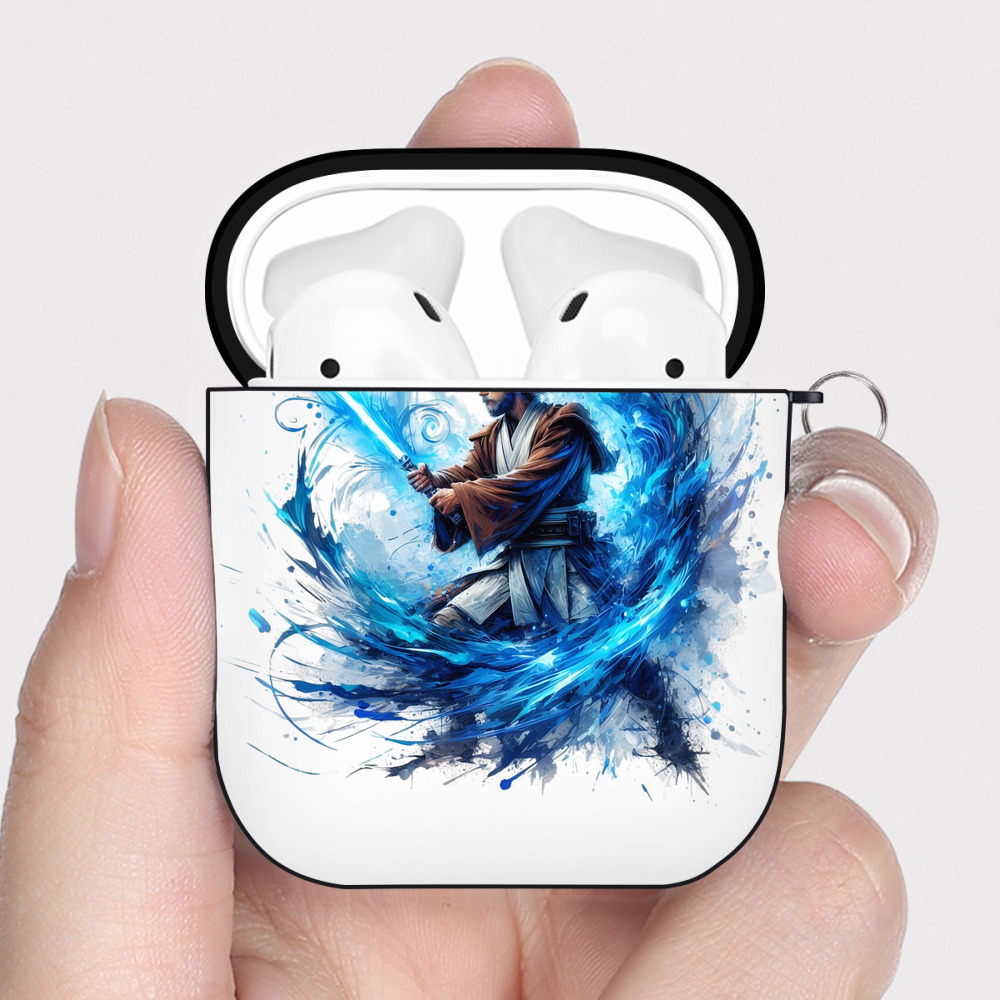 （画像用） スター・ウォーズ Star Wars AirPods 第2世代保護ケース ハードシェル ブラック 耐衝撃・防指紋・カラビナ付き
