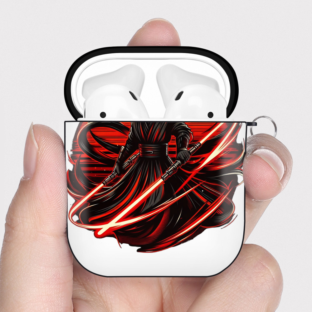 （画像用） スター・ウォーズ Star Wars AirPods 第2世代保護ケース ハードシェル ブラック 耐衝撃・防指紋・カラビナ付き