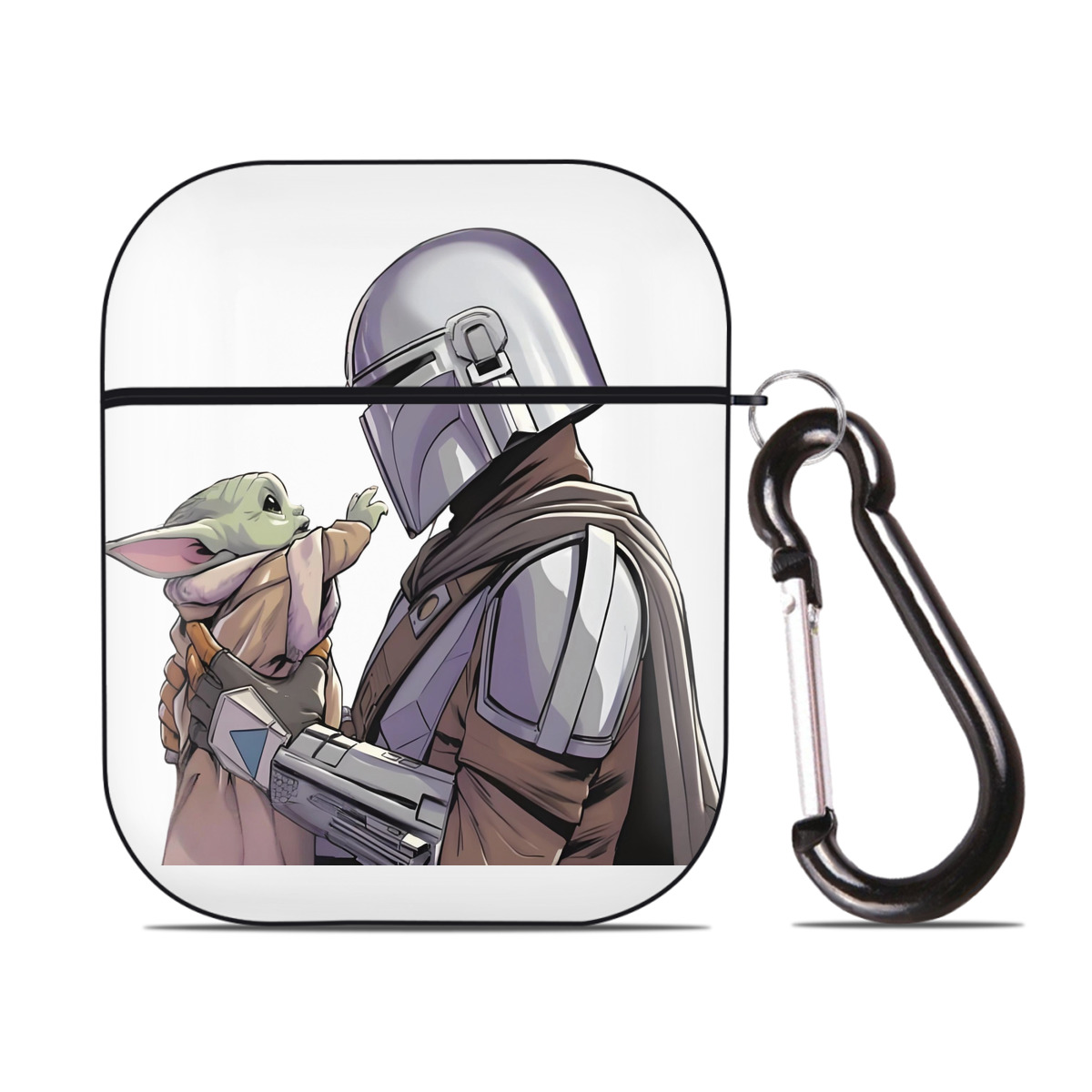 （画像用） スター・ウォーズ Star Wars AirPods 第2世代保護ケース ハードシェル ブラック 耐衝撃・防指紋・カラビナ付き