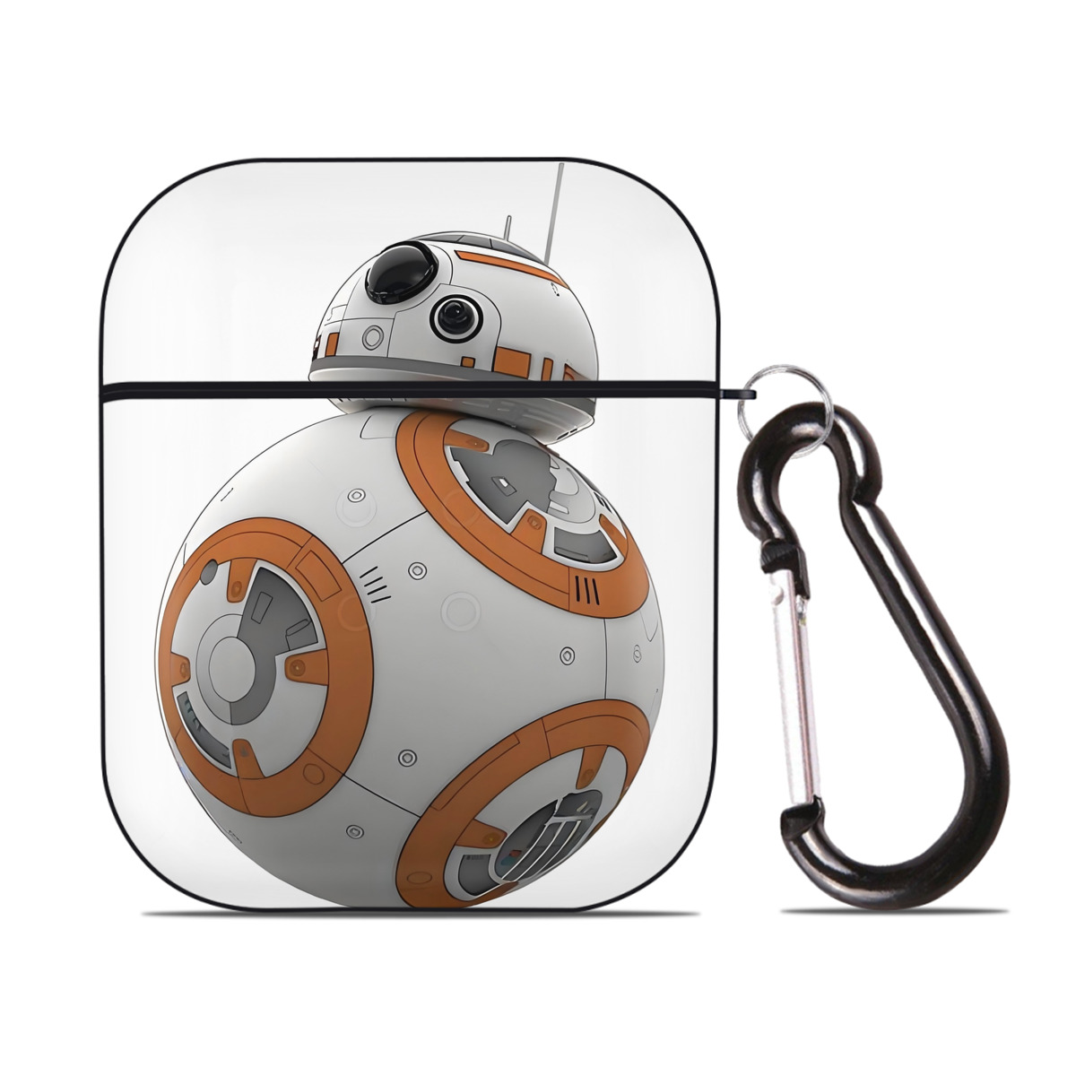 （画像用） スター・ウォーズ Star Wars AirPods 第2世代保護ケース ハードシェル ブラック 耐衝撃・防指紋・カラビナ付き