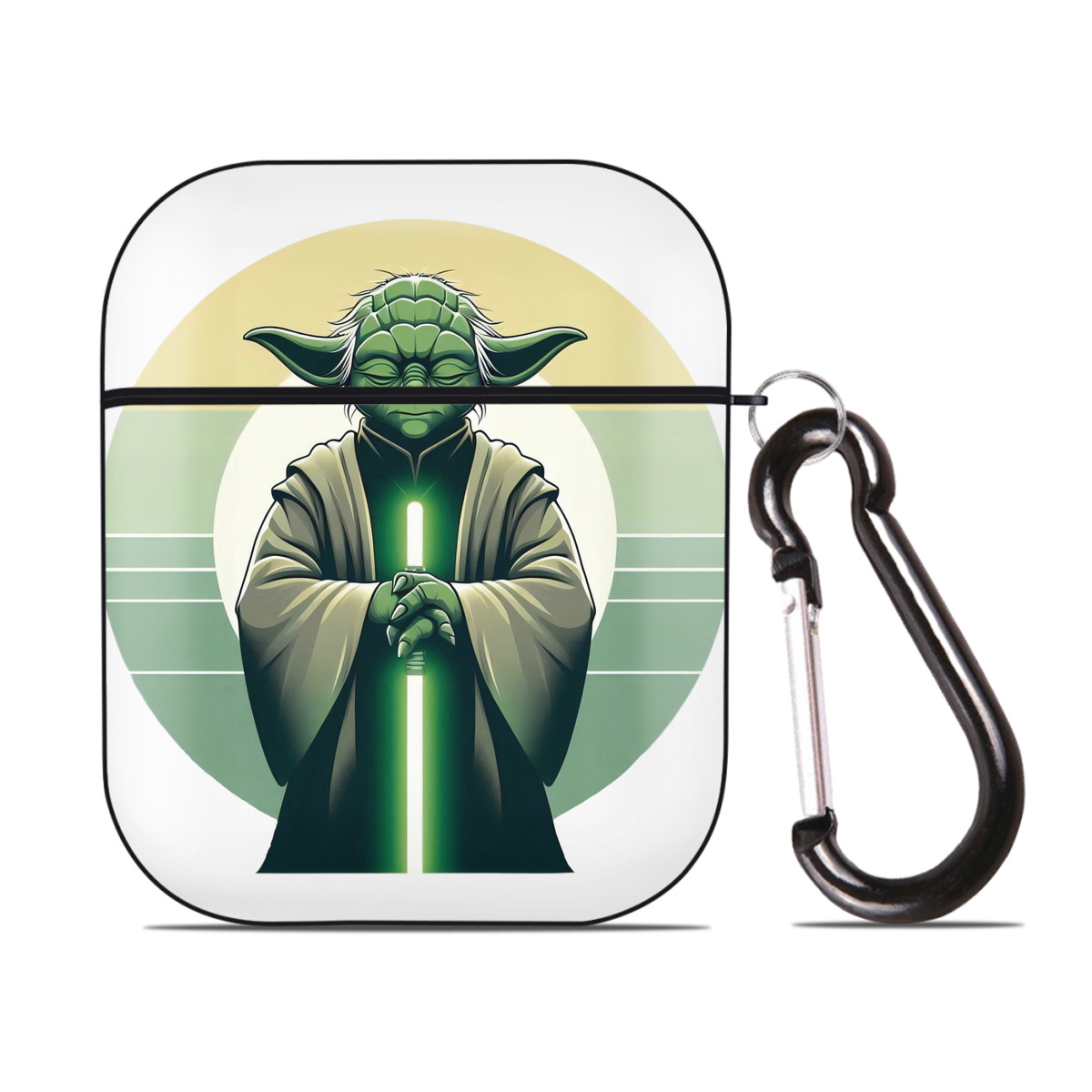 （画像用） スター・ウォーズ Star Wars AirPods 第2世代保護ケース ハードシェル ブラック 耐衝撃・防指紋・カラビナ付き