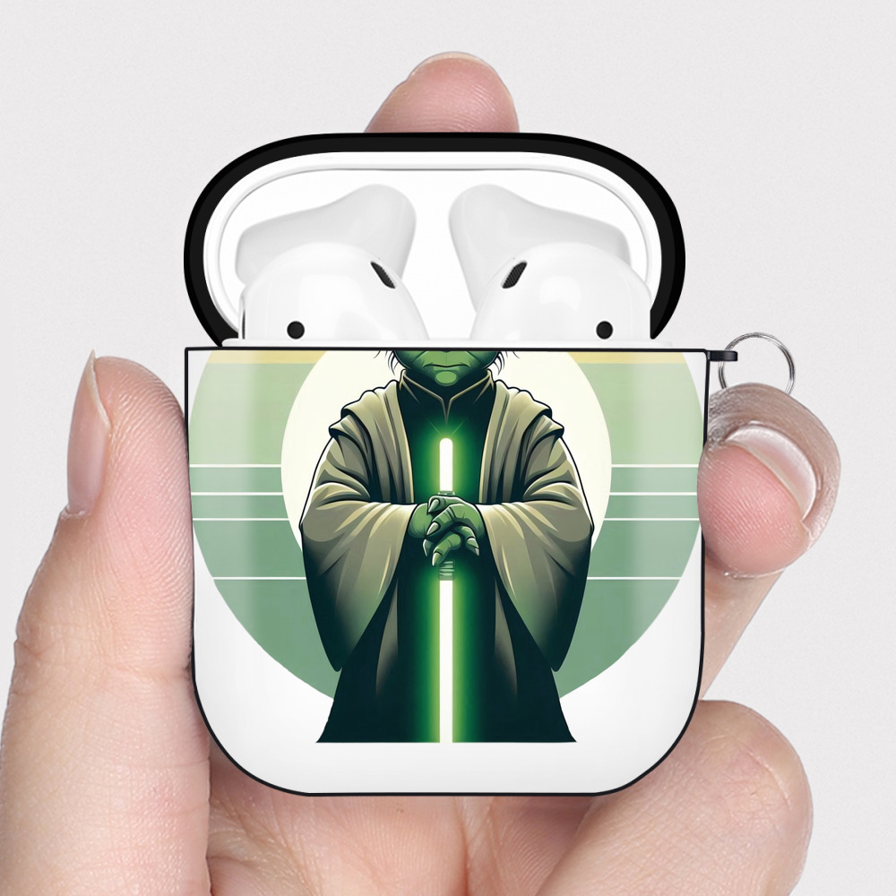 （画像用） スター・ウォーズ Star Wars AirPods 第2世代保護ケース ハードシェル ブラック 耐衝撃・防指紋・カラビナ付き