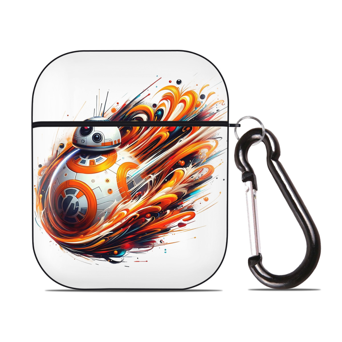 （画像用） スター・ウォーズ Star Wars AirPods 第2世代保護ケース ハードシェル ブラック 耐衝撃・防指紋・カラビナ付き