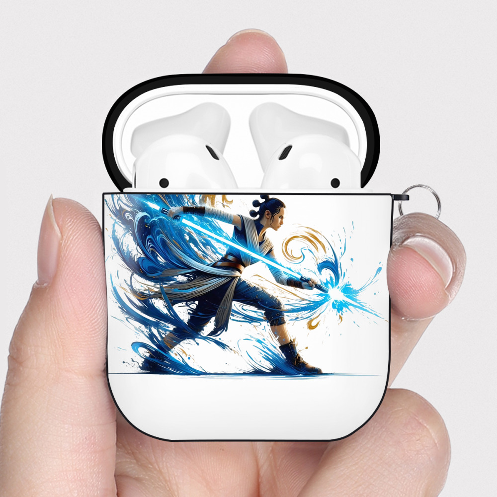 （画像用） スター・ウォーズ Star Wars AirPods 第2世代保護ケース ハードシェル ブラック 耐衝撃・防指紋・カラビナ付き