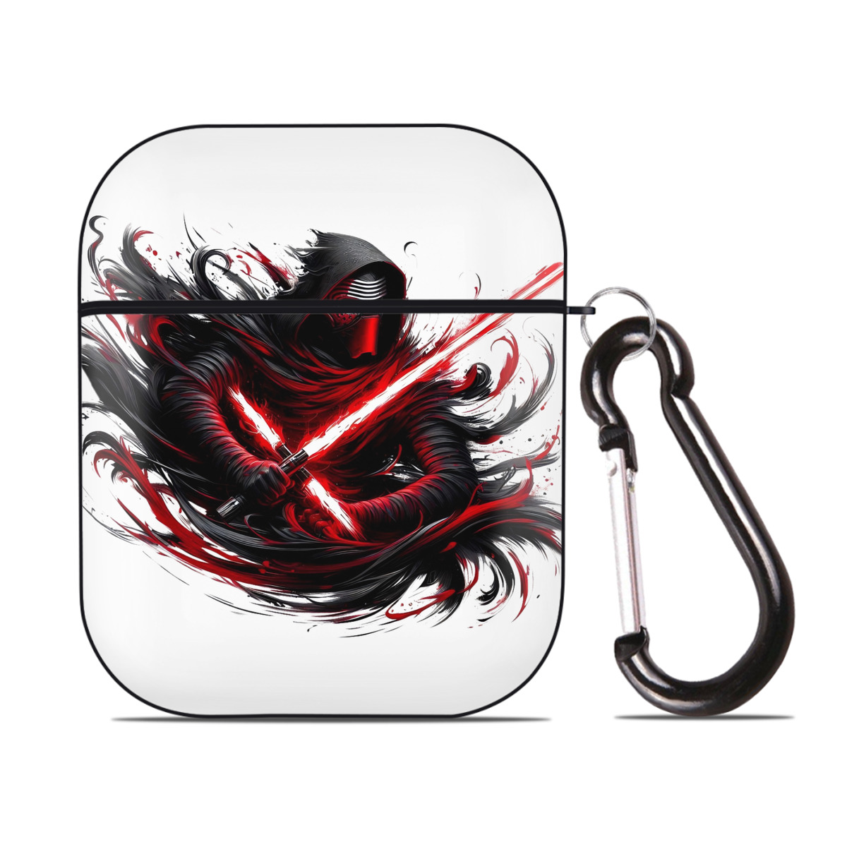 （画像用） スター・ウォーズ Star Wars AirPods 第2世代保護ケース ハードシェル ブラック 耐衝撃・防指紋・カラビナ付き