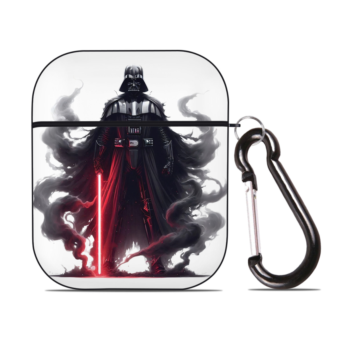 （画像用） スター・ウォーズ Star Wars AirPods 第2世代保護ケース ハードシェル ブラック 耐衝撃・防指紋・カラビナ付き