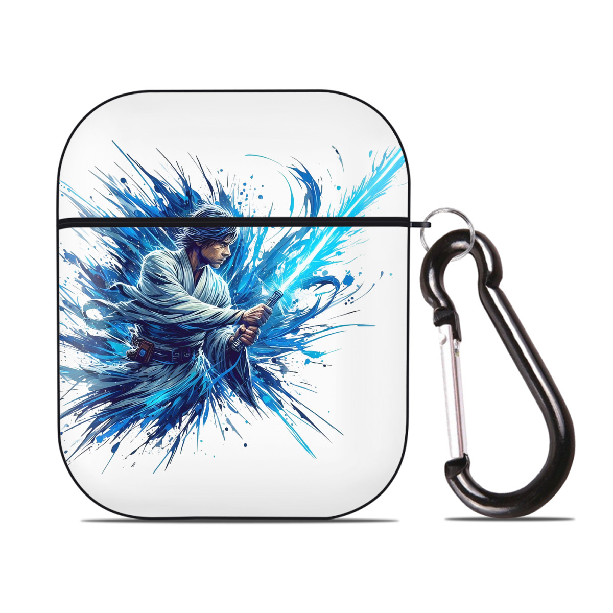 （画像用） スター・ウォーズ Star Wars AirPods 第2世代保護ケース ハードシェル ブラック 耐衝撃・防指紋・カラビナ付き