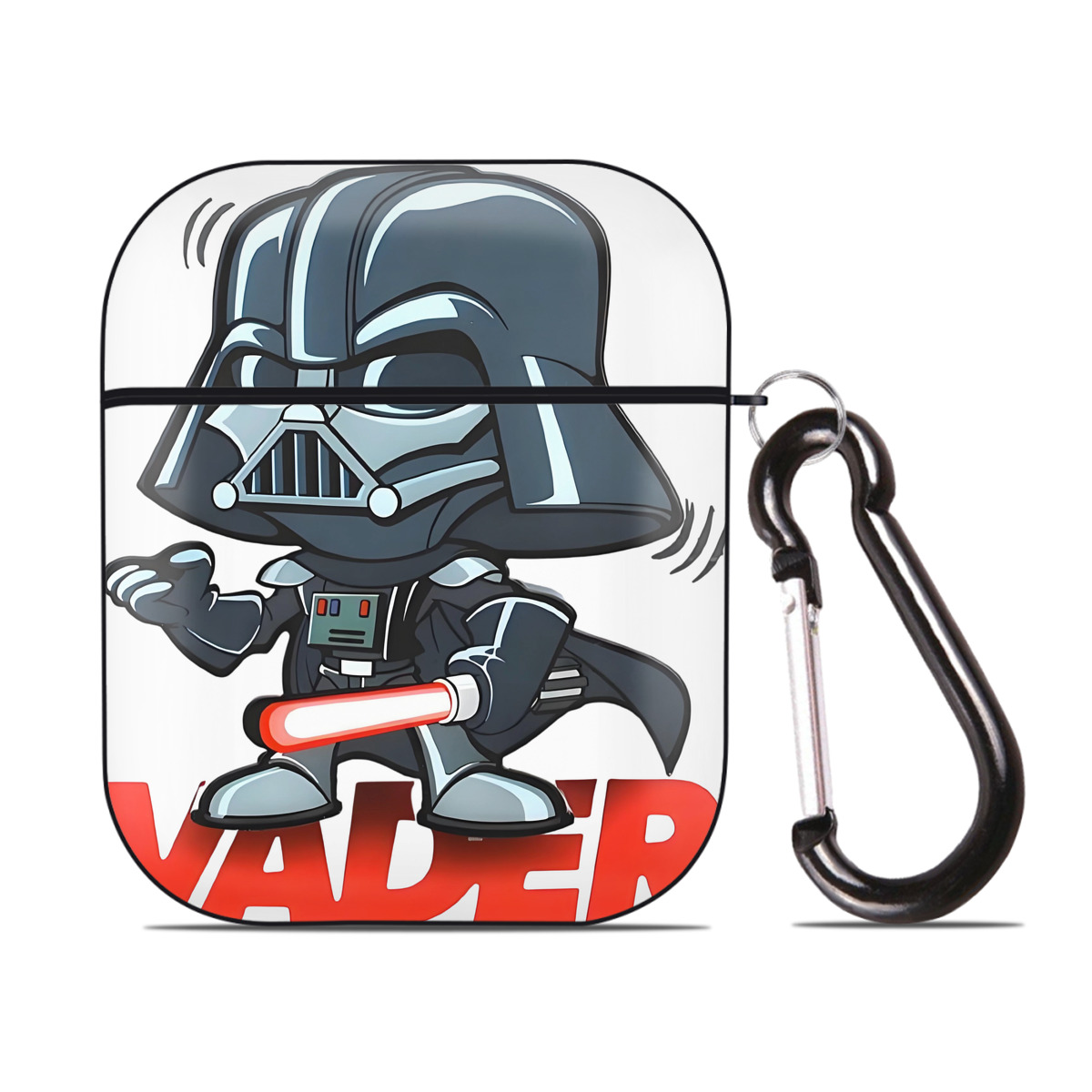 （画像用） スター・ウォーズ Star Wars AirPods 第2世代保護ケース ハードシェル ブラック 耐衝撃・防指紋・カラビナ付き