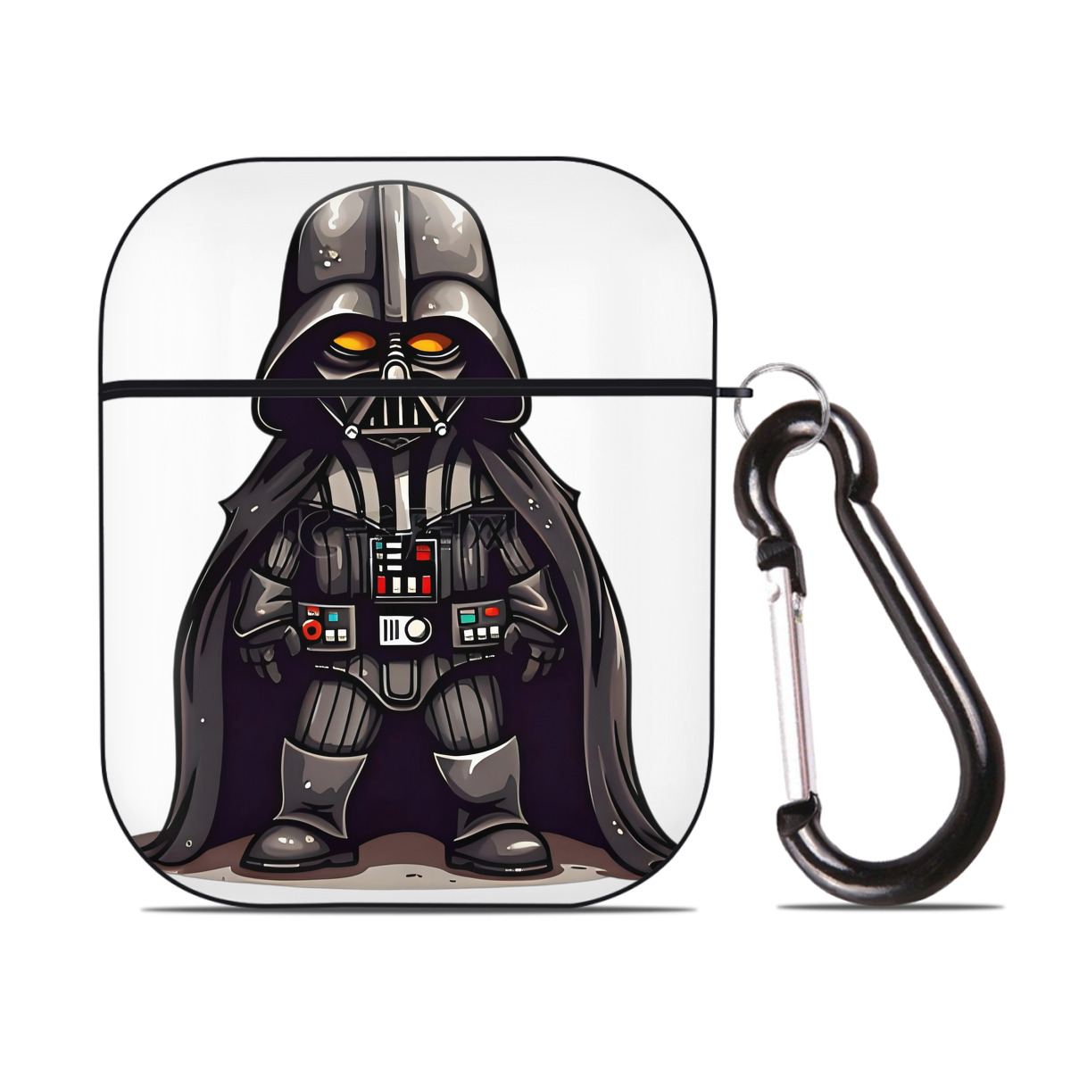 （画像用） スター・ウォーズ Star Wars AirPods 第2世代保護ケース ハードシェル ブラック 耐衝撃・防指紋・カラビナ付き