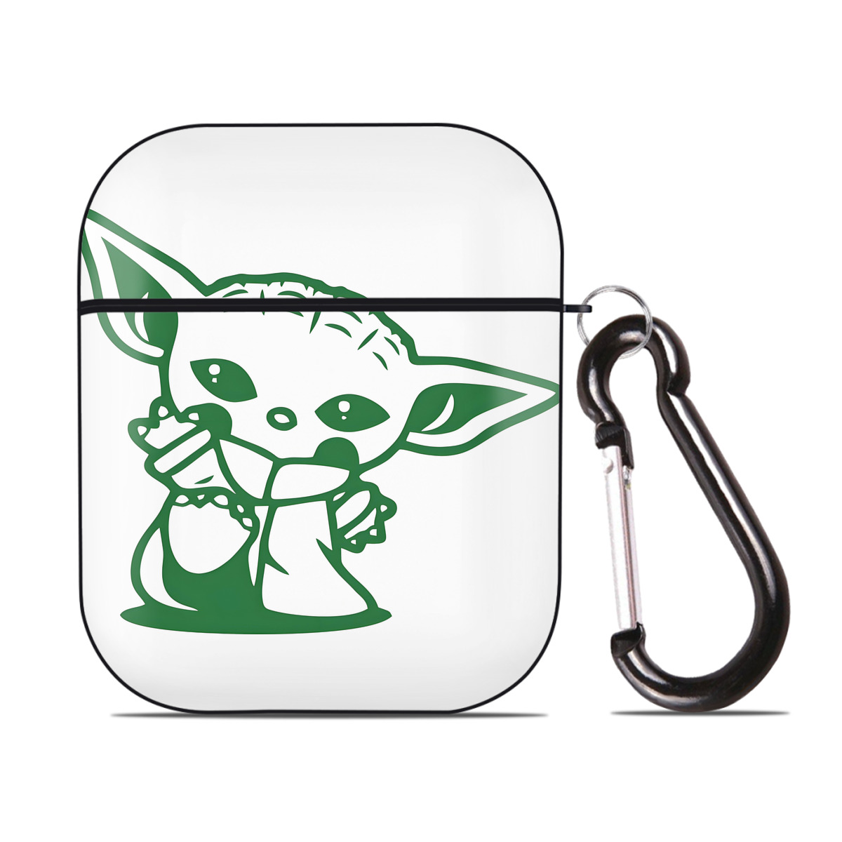 （画像用） スター・ウォーズ Star Wars AirPods 第2世代保護ケース ハードシェル ブラック 耐衝撃・防指紋・カラビナ付き