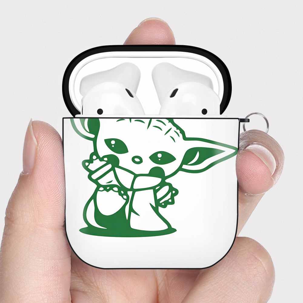 （画像用） スター・ウォーズ Star Wars AirPods 第2世代保護ケース ハードシェル ブラック 耐衝撃・防指紋・カラビナ付き
