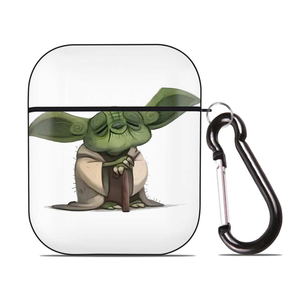 （画像用） スター・ウォーズ Star Wars AirPods 第2世代保護ケース ハードシェル ブラック 耐衝撃・防指紋・カラビナ付き