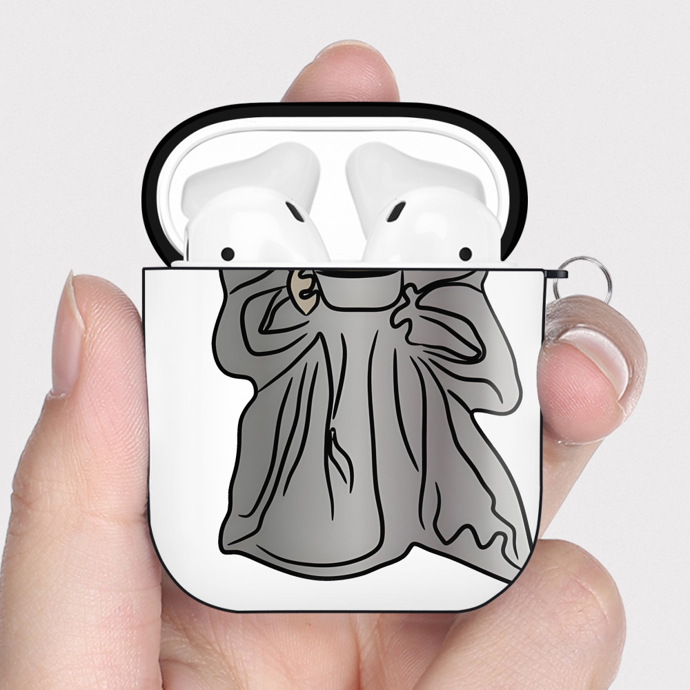 （画像用） スター・ウォーズ Star Wars AirPods 第2世代保護ケース ハードシェル ブラック 耐衝撃・防指紋・カラビナ付き