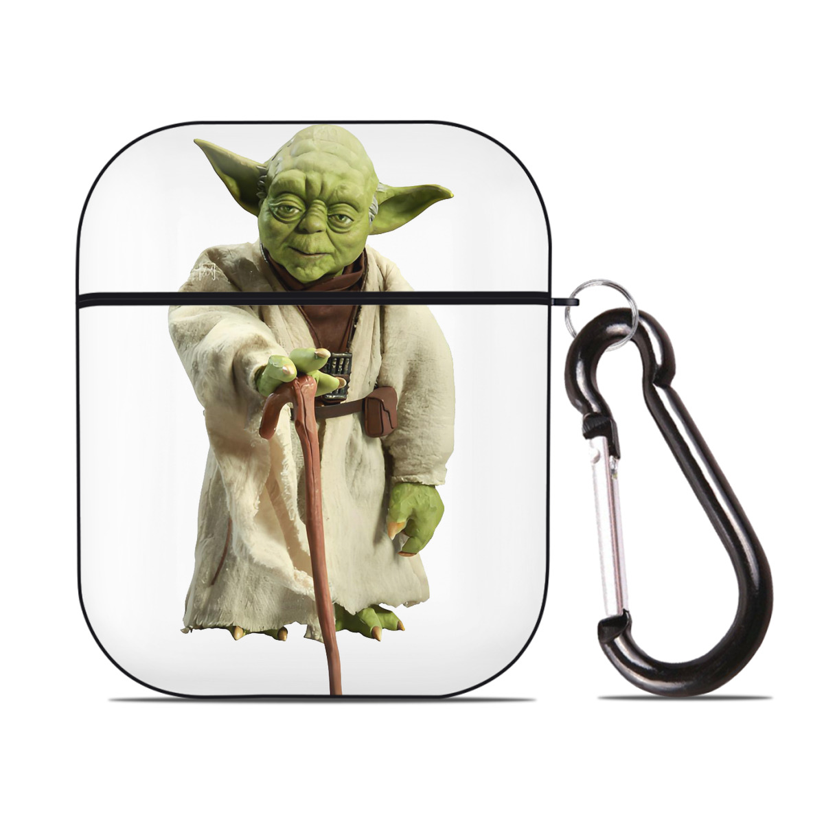 （画像用） スター・ウォーズ Star Wars AirPods 第2世代保護ケース ハードシェル ブラック 耐衝撃・防指紋・カラビナ付き