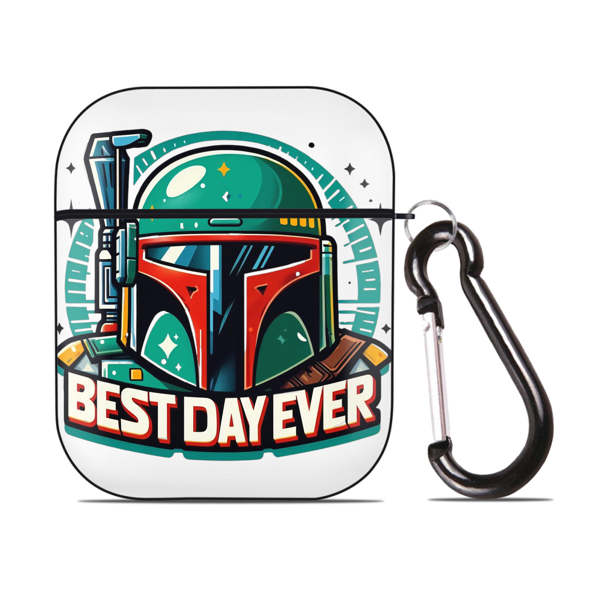 （画像用） スター・ウォーズ Star Wars AirPods 第2世代保護ケース ハードシェル ブラック 耐衝撃・防指紋・カラビナ付き