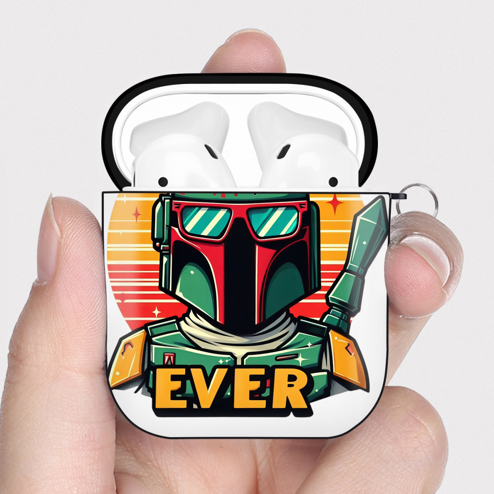 （画像用） スター・ウォーズ Star Wars AirPods 第2世代保護ケース ハードシェル ブラック 耐衝撃・防指紋・カラビナ付き