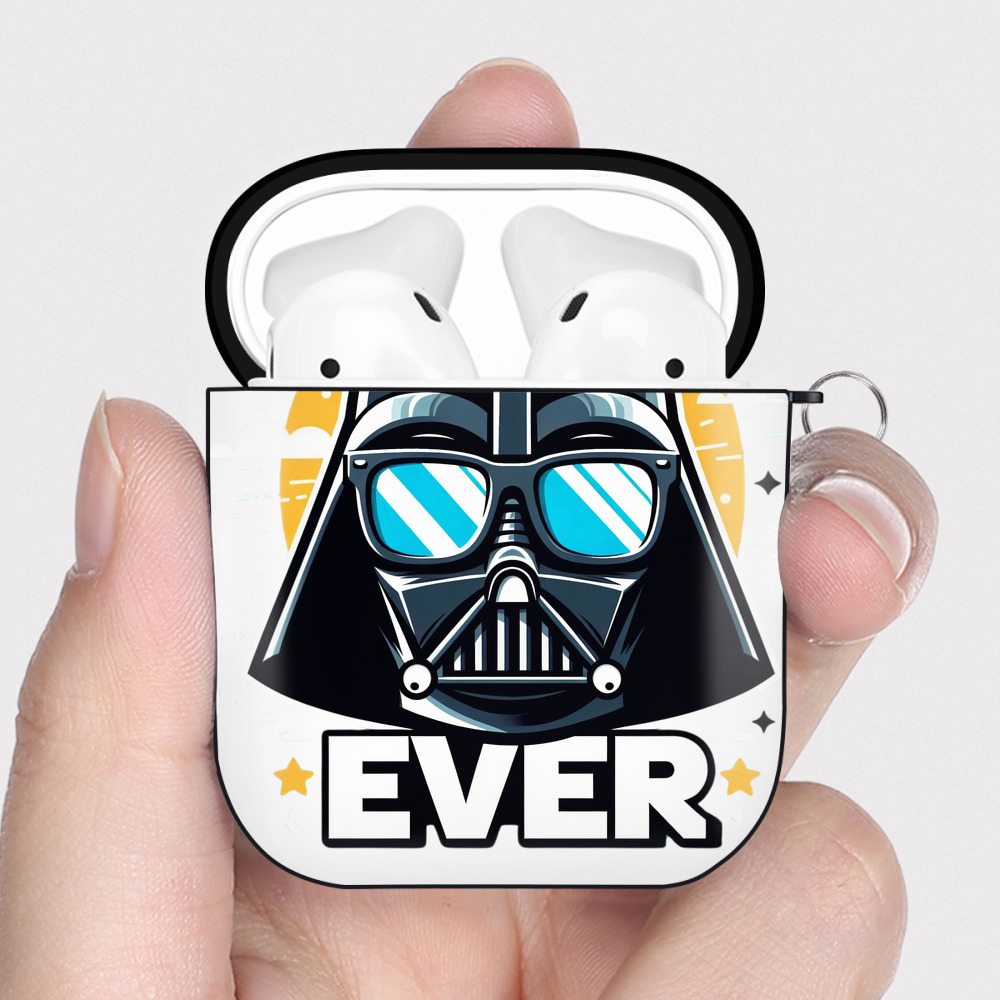 （画像用） スター・ウォーズ Star Wars AirPods 第2世代保護ケース ハードシェル ブラック 耐衝撃・防指紋・カラビナ付き