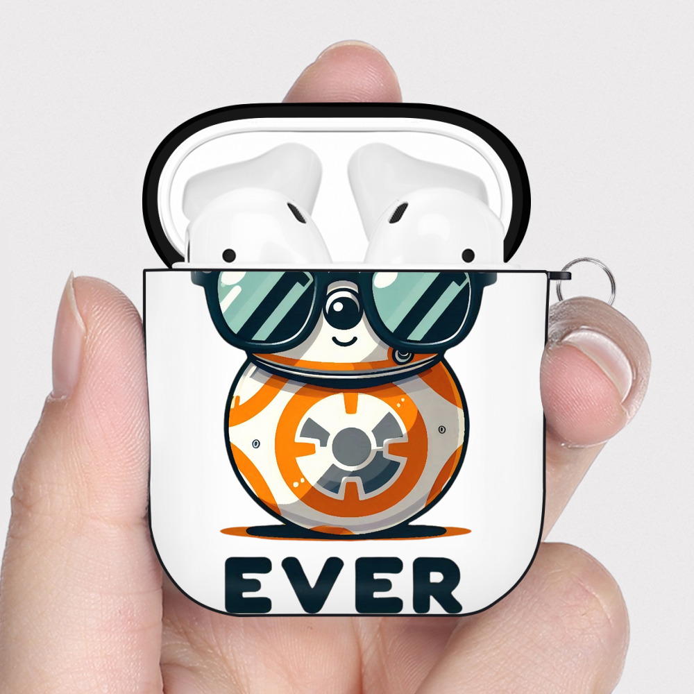 （画像用） スター・ウォーズ Star Wars AirPods 第2世代保護ケース ハードシェル ブラック 耐衝撃・防指紋・カラビナ付き