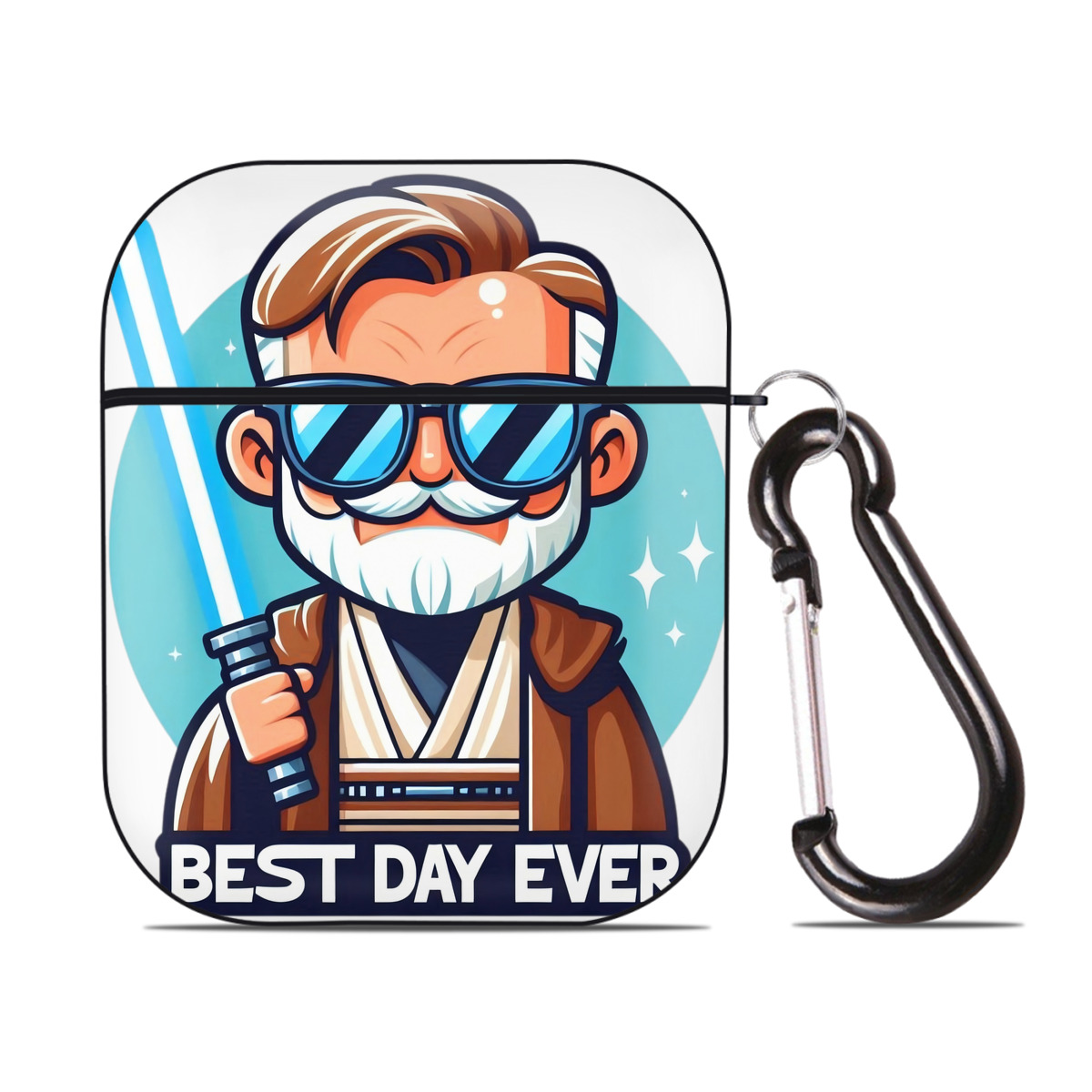 （画像用） スター・ウォーズ Star Wars AirPods 第2世代保護ケース ハードシェル ブラック 耐衝撃・防指紋・カラビナ付き