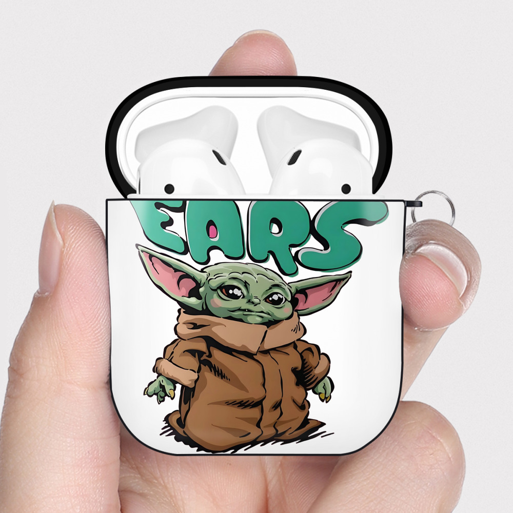 （画像用） スター・ウォーズ Star Wars AirPods 第2世代保護ケース ハードシェル ブラック 耐衝撃・防指紋・カラビナ付き