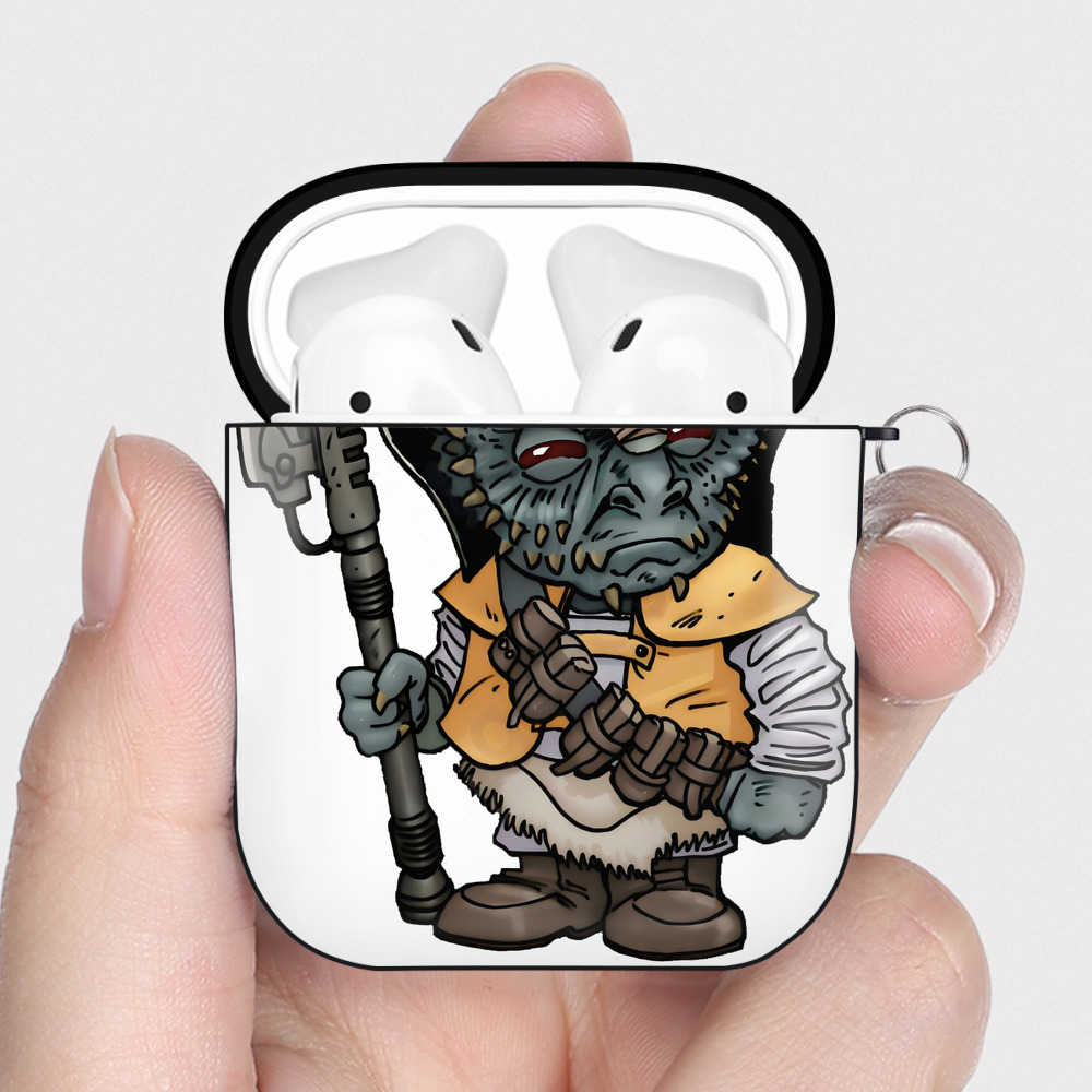 （画像用） スター・ウォーズ Star Wars AirPods 第2世代保護ケース ハードシェル ブラック 耐衝撃・防指紋・カラビナ付き