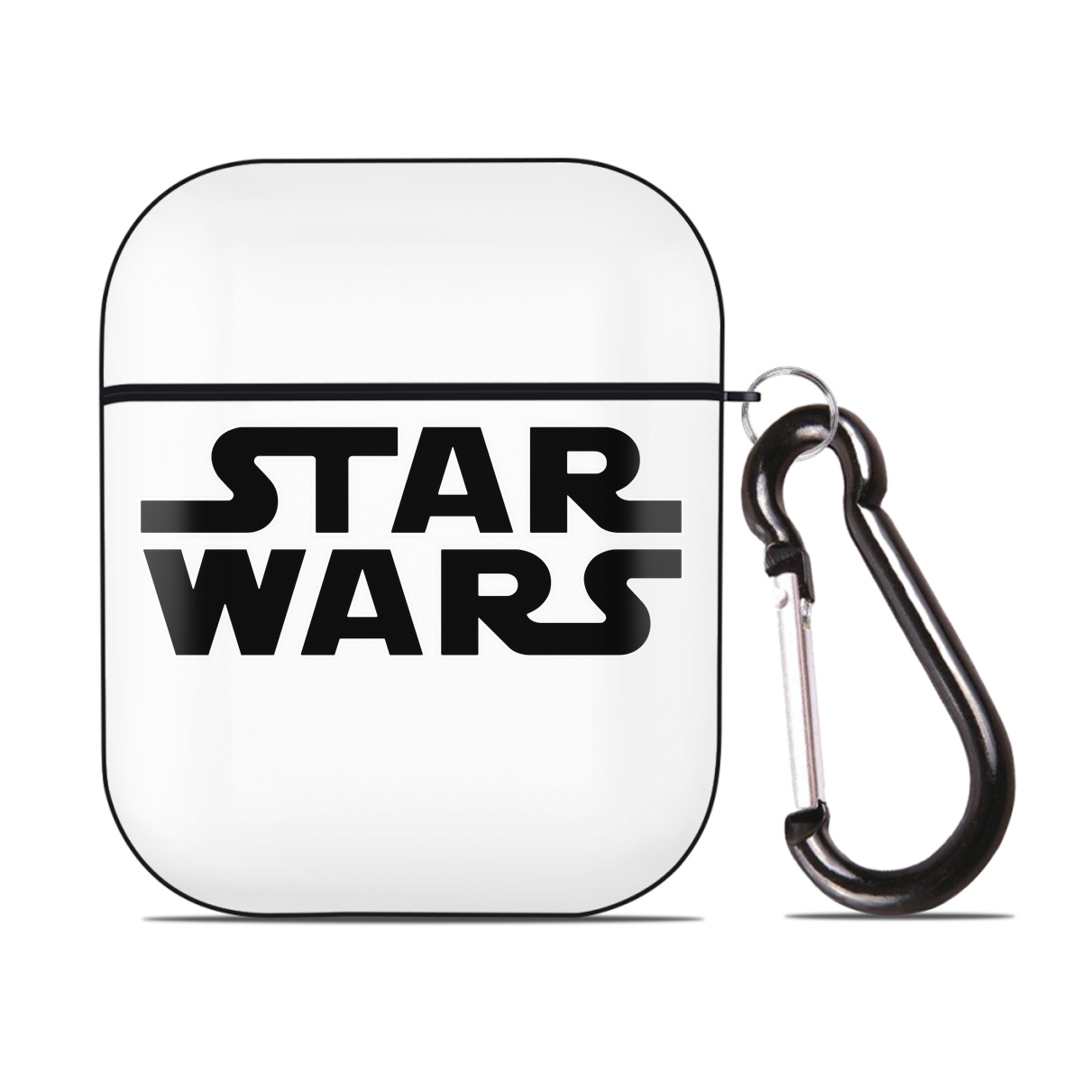 （画像用） スター・ウォーズ Star Wars AirPods 第2世代保護ケース ハードシェル ブラック 耐衝撃・防指紋・カラビナ付き