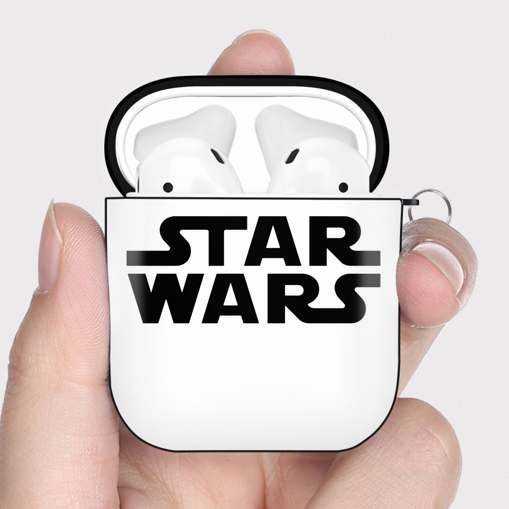 （画像用） スター・ウォーズ Star Wars AirPods 第2世代保護ケース ハードシェル ブラック 耐衝撃・防指紋・カラビナ付き