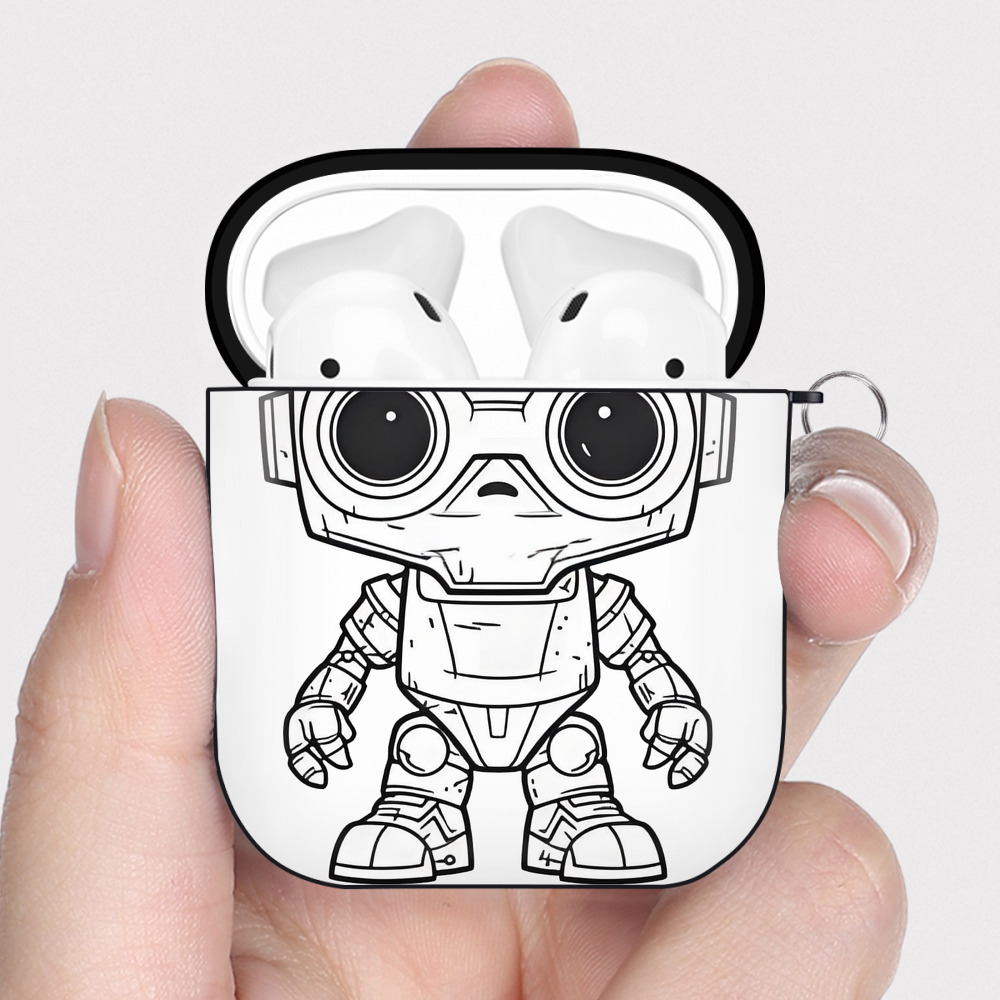 （画像用） スター・ウォーズ Star Wars AirPods 第2世代保護ケース ハードシェル ブラック 耐衝撃・防指紋・カラビナ付き