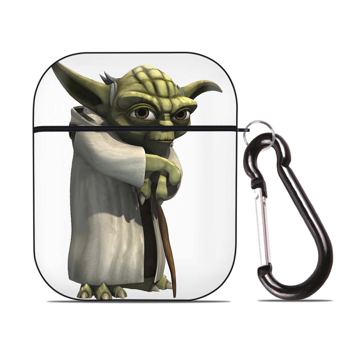 （画像用） スター・ウォーズ Star Wars AirPods 第2世代保護ケース ハードシェル ブラック 耐衝撃・防指紋・カラビナ付き