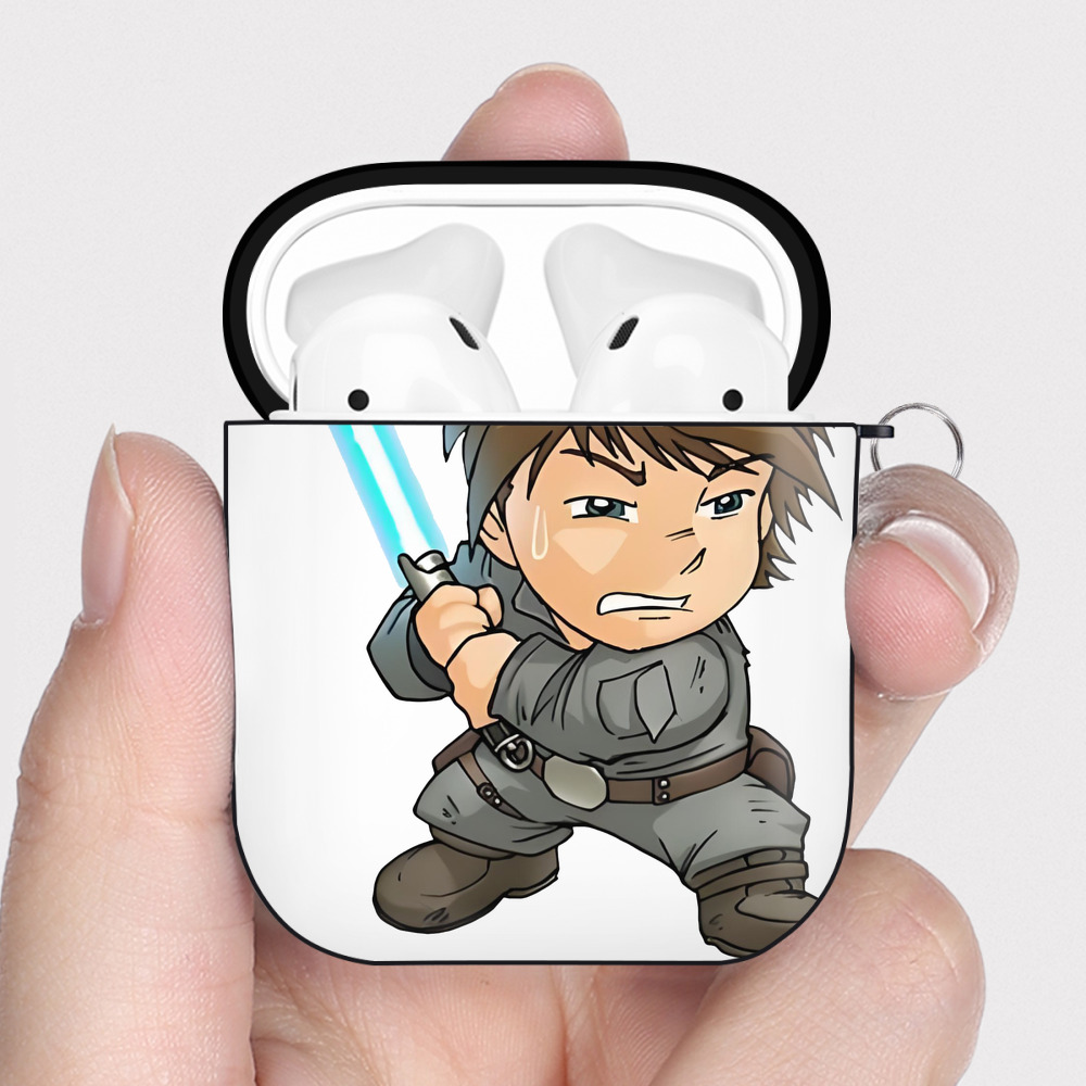 （画像用） スター・ウォーズ Star Wars AirPods 第2世代保護ケース ハードシェル ブラック 耐衝撃・防指紋・カラビナ付き