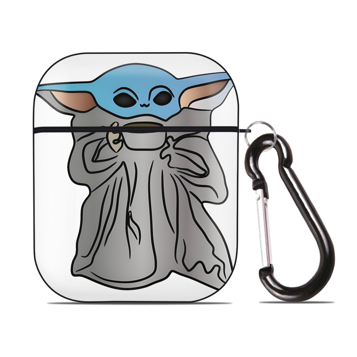 （画像用） スター・ウォーズ Star Wars AirPods 第2世代保護ケース ハードシェル ブラック 耐衝撃・防指紋・カラビナ付き