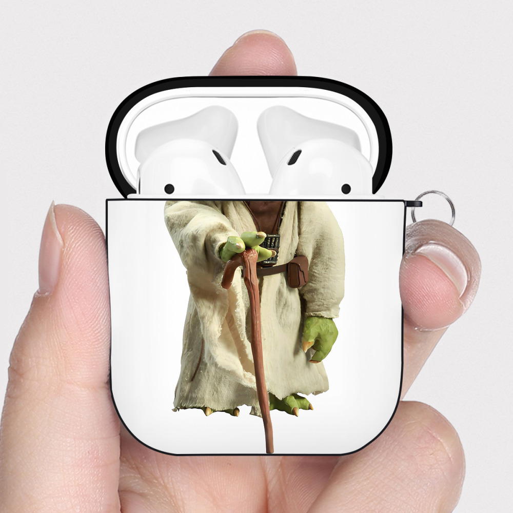 （画像用） スター・ウォーズ Star Wars AirPods 第2世代保護ケース ハードシェル ブラック 耐衝撃・防指紋・カラビナ付き