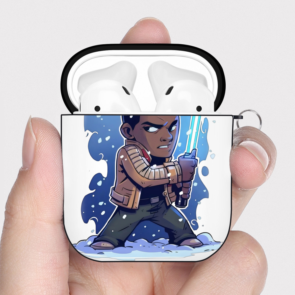（画像用） スター・ウォーズ Star Wars AirPods 第2世代保護ケース ハードシェル ブラック 耐衝撃・防指紋・カラビナ付き