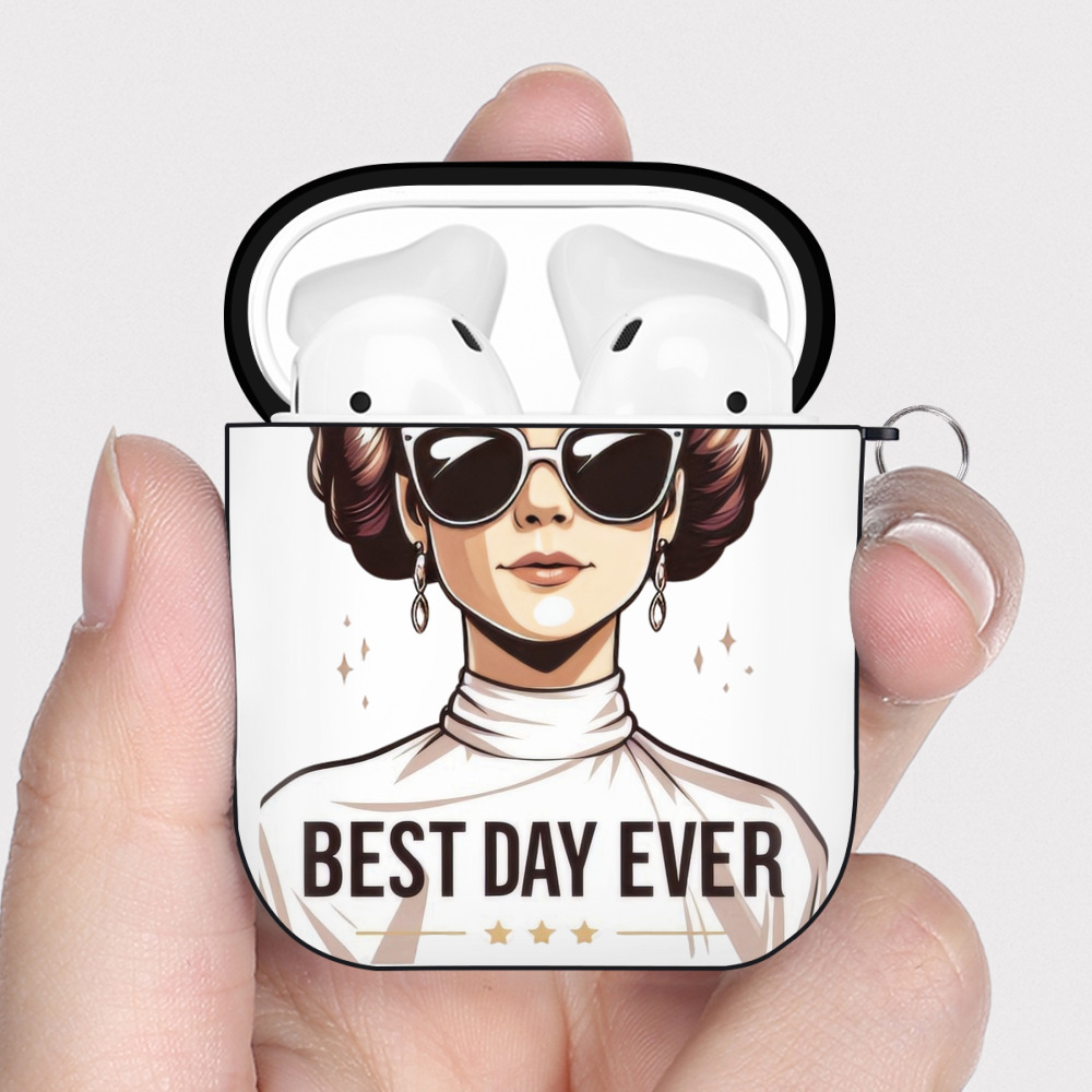 （画像用） スター・ウォーズ Star Wars AirPods 第2世代保護ケース ハードシェル ブラック 耐衝撃・防指紋・カラビナ付き
