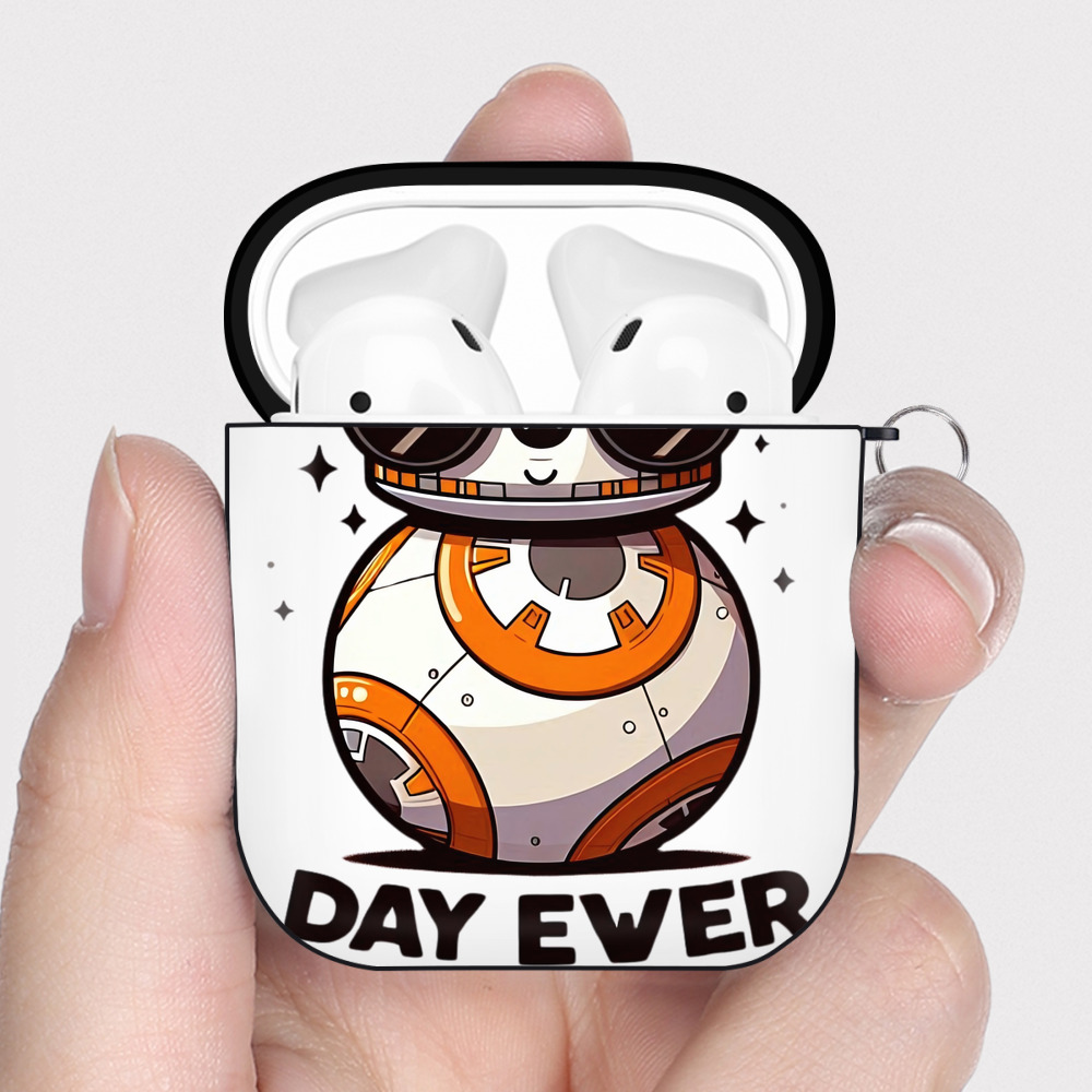 （画像用） スター・ウォーズ Star Wars AirPods 第2世代保護ケース ハードシェル ブラック 耐衝撃・防指紋・カラビナ付き