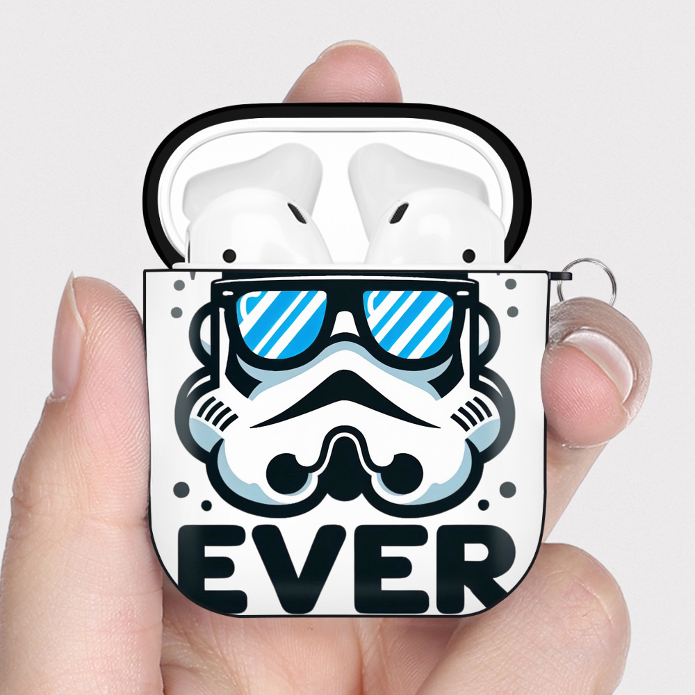 （画像用） スター・ウォーズ Star Wars AirPods 第2世代保護ケース ハードシェル ブラック 耐衝撃・防指紋・カラビナ付き