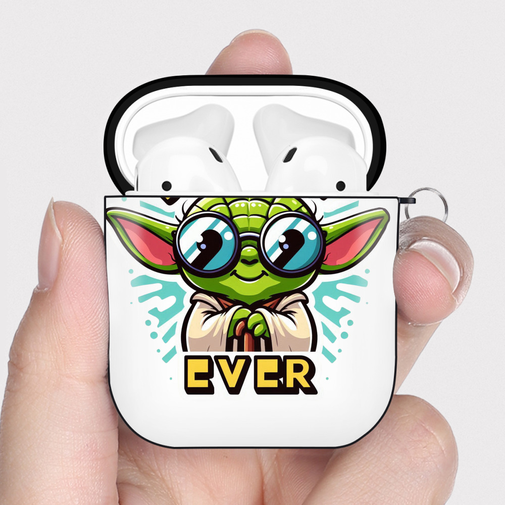（画像用） スター・ウォーズ Star Wars AirPods 第2世代保護ケース ハードシェル ブラック 耐衝撃・防指紋・カラビナ付き