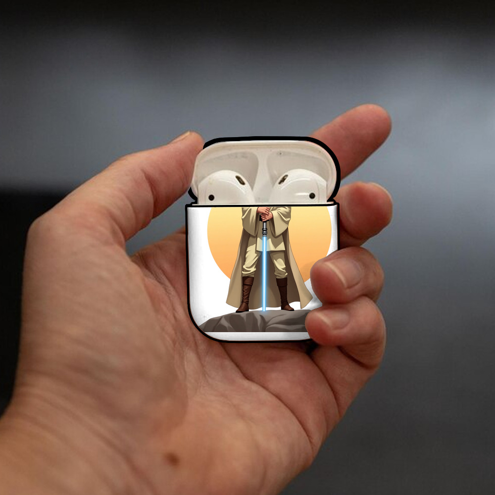 スター・ウォーズ Star Wars AirPods 第2世代保護ケース ハードシェル ブラック 耐衝撃・防指紋・カラビナ付き