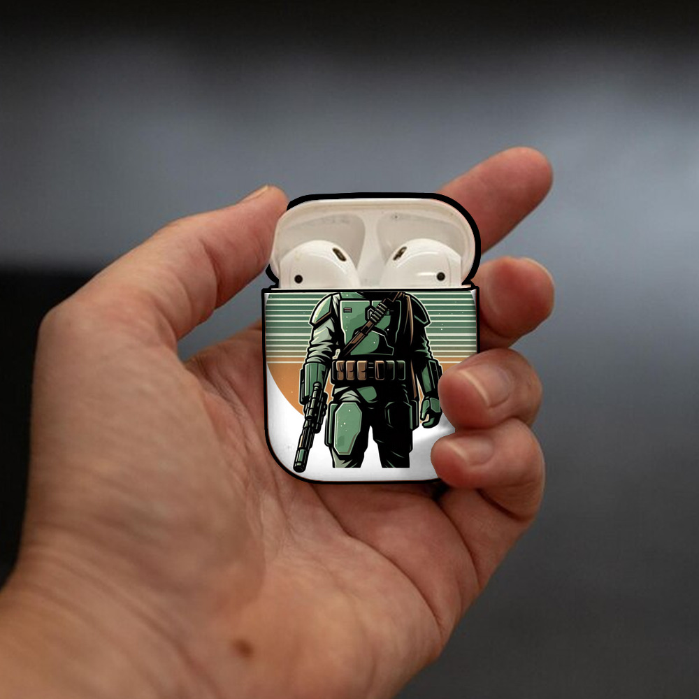 スター・ウォーズ Star Wars AirPods 第2世代保護ケース ハードシェル ブラック 耐衝撃・防指紋・カラビナ付き