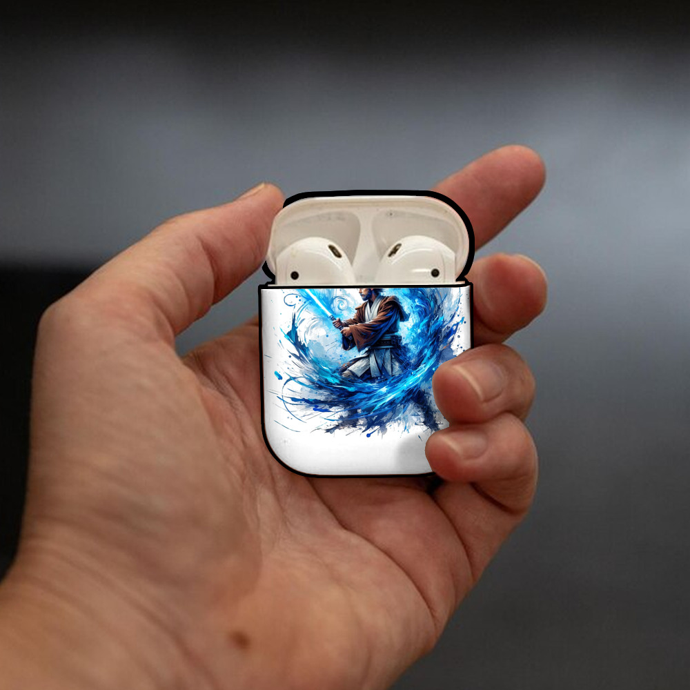 スター・ウォーズ Star Wars AirPods 第2世代保護ケース ハードシェル ブラック 耐衝撃・防指紋・カラビナ付き