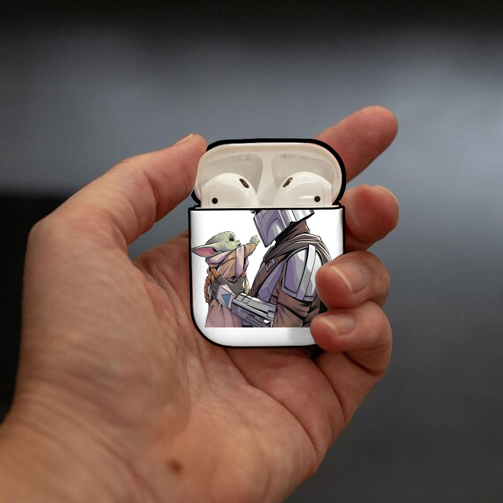 スター・ウォーズ Star Wars AirPods 第2世代保護ケース ハードシェル ブラック 耐衝撃・防指紋・カラビナ付き