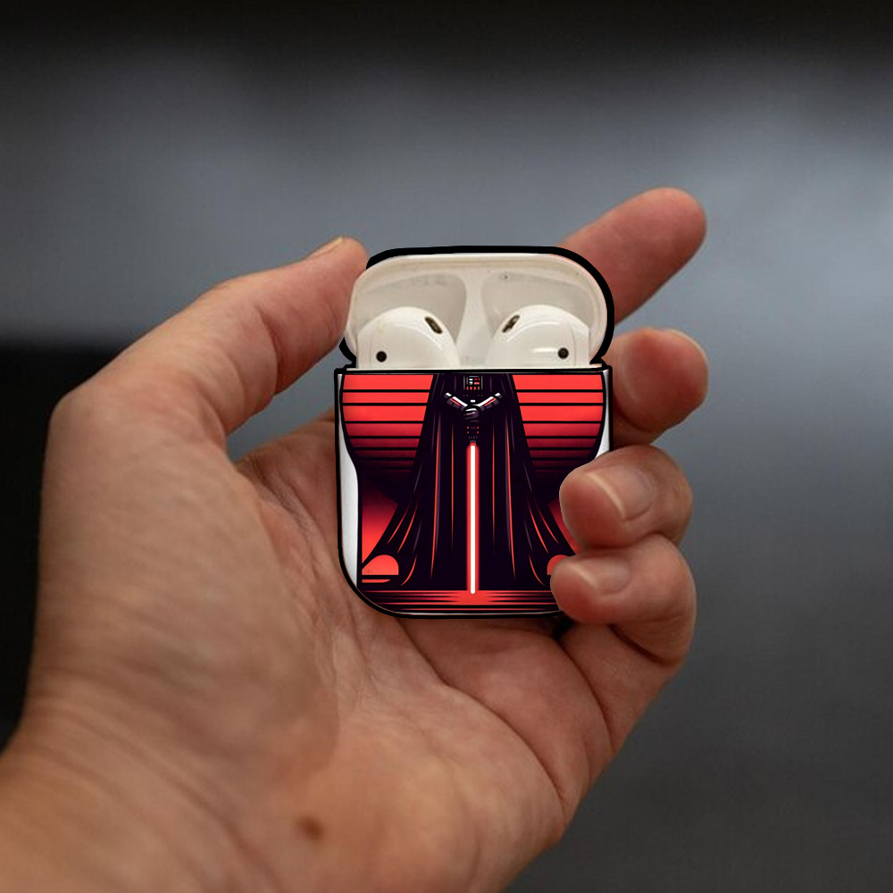 スター・ウォーズ Star Wars AirPods 第2世代保護ケース ハードシェル ブラック 耐衝撃・防指紋・カラビナ付き